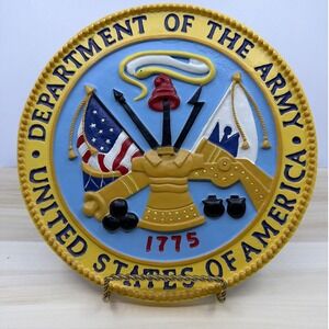 Spoontiques US Army Seal Wall Plaque Department of the Army 1775 Patriotic Decor